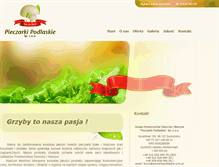 Tablet Screenshot of pieczarkipodlaskie.com.pl
